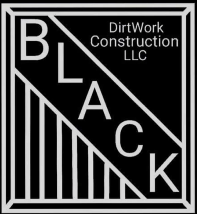 Black DirtWork Construction logo